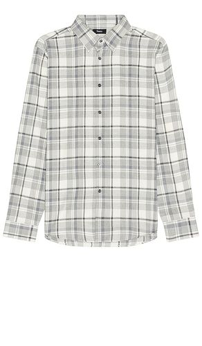 Irving Medium Plaid Woven Shirt in . Size M, S, XL/1X - Theory - Modalova