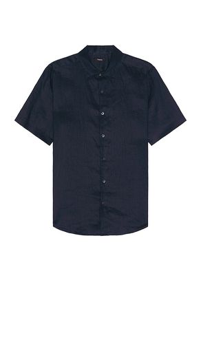 Irving Linen Short Sleeve Shirt in Blue. - size M (also in S) - Theory - Modalova