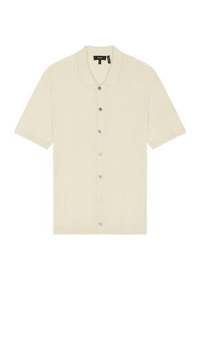 Cairn Short Sleeve Shirt in Nude. - size L (also in M, S) - Theory - Modalova