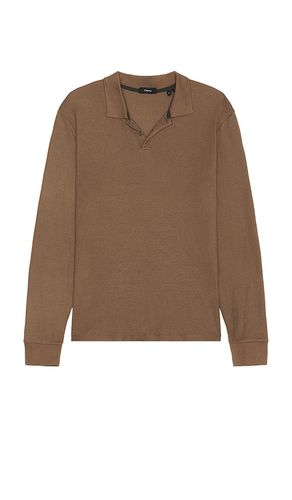 Goris Long Sleeve Polo in Brown. - size L (also in M, S) - Theory - Modalova