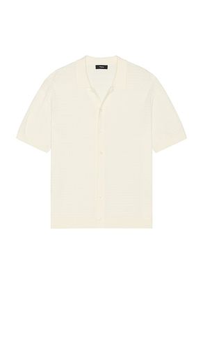 Cairn Short Sleeve Shirt in Cream. - size L (also in M, S, XL/1X, XXL/2X) - Theory - Modalova