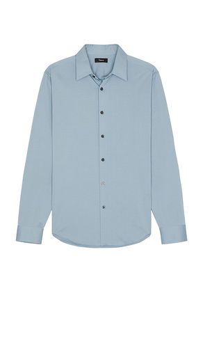 Sylvain Structure Knit Shirt in Slate. - size L (also in M, S, XL/1X) - Theory - Modalova