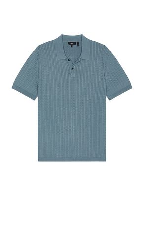 Ribbed Polo in Blue. - size M (also in S, XL/1X, XXL/2X) - Theory - Modalova