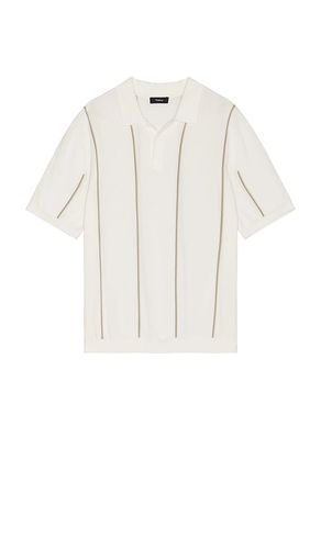 Short Sleeve Stripe Polo in White. - size M (also in S, XL/1X) - Theory - Modalova