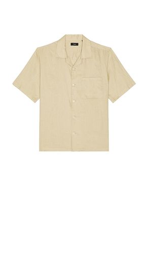 Noll Short Sleeve Camp Shirt in Cream. - size L (also in M, S) - Theory - Modalova