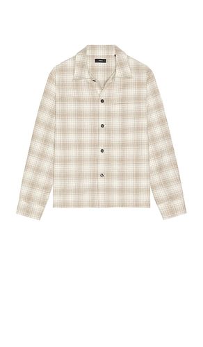 Light Textured Check Shirt in Brown. - size L (also in M, S, XL/1X, XXL/2X) - Theory - Modalova