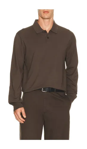 Goris Polo Long Sleeve in Brown. - size S (also in M, L, XL/1X, XXL/2X) - Theory - Modalova