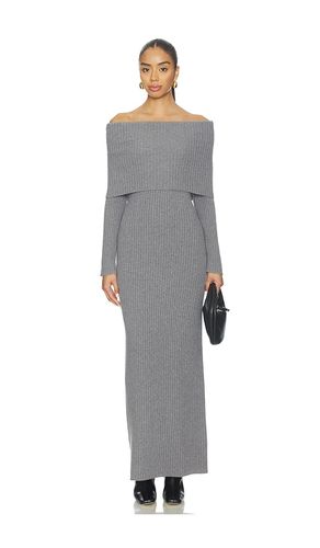 Over The Shoulder Rib Dress in Grey. - size S (also in M) - Theory - Modalova