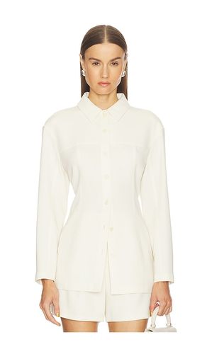 Sculpted Seam Shirt in Ivory. - size L (also in M, S) - Theory - Modalova