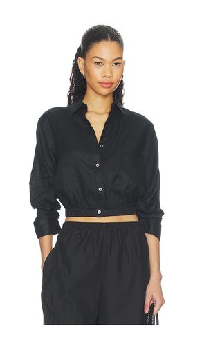 Linen Fixed Sleeve Cropped Shirt in . - size L (also in M, S, XL) - Theory - Modalova