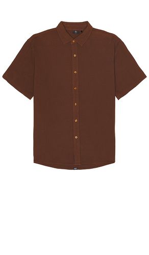 Minimal Seersucker Short Sleeve Shirt in Brown. - size M (also in L, S, XL/1X) - THRILLS - Modalova