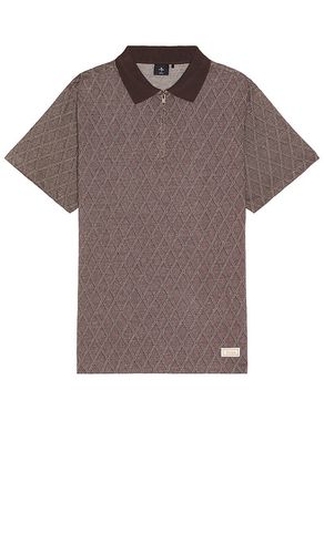 Linked Quarter Zip Polo Shirt in Brown. - size L (also in M, S, XL/1X) - THRILLS - Modalova