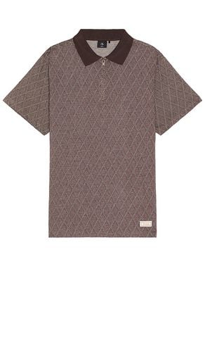 Linked Quarter Zip Polo Shirt in Brown. - size M (also in S, XL/1X) - THRILLS - Modalova