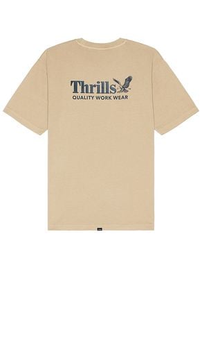 Workwear Oversize Fit Tee in Cream. - size L (also in M, S) - THRILLS - Modalova