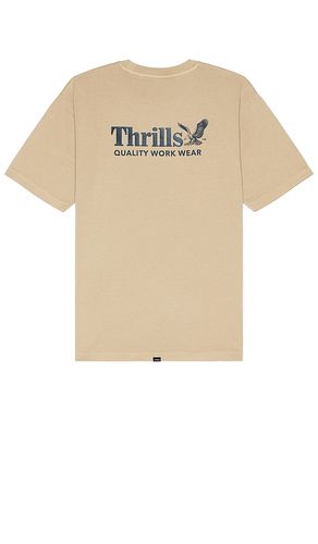 Workwear Oversize Fit Tee in Cream. - size L (also in S) - THRILLS - Modalova