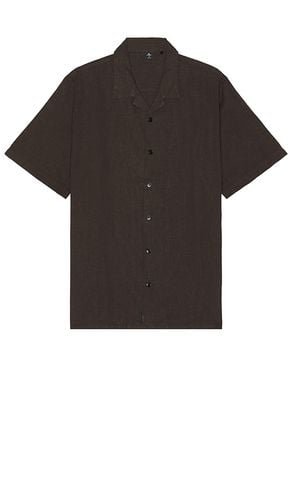 Hemp Minimal Bowling Shirt in Brown. - size L (also in M, S) - THRILLS - Modalova