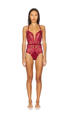 Eye Candy Bodysuit in Burgundy. - size M (also in S, XS) - Thistle and Spire - Modalova