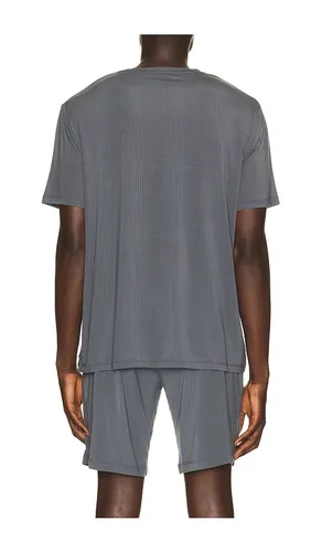 Second Skin Luxe Rib Pajama Tee in Grey. - size L (also in M, S) - Tommy John - Modalova
