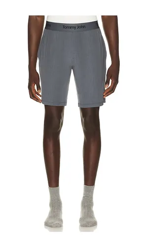 Second Skin Luxe Rib Sleep Short in Grey. - size L (also in M, XL/1X) - Tommy John - Modalova