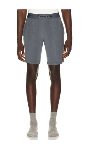 Second Skin Luxe Rib Sleep Short in Grey. - size M (also in L, XL/1X) - Tommy John - Modalova