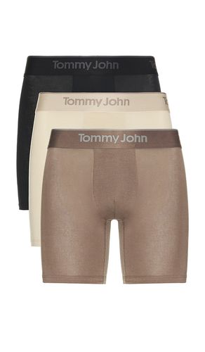 Second Skin Modal 3 Pack 6 Boxer Brief in Brown. - size L (also in M, S, XL/1X) - Tommy John - Modalova