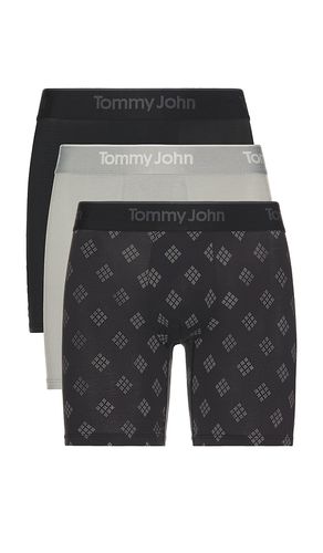 Second Skin Modal 3 Pack 6 Boxer Brief in Black. - size L (also in M, XL/1X) - Tommy John - Modalova