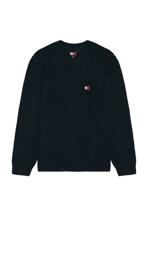 Waffle Sweater in Blue. - size L (also in M, XL/1X) - Tommy Jeans - Modalova
