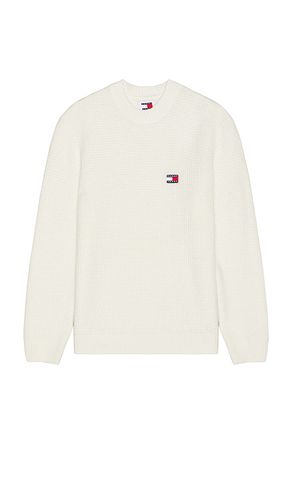 Waffle Sweater in Cream. - size L (also in M, XL/1X) - Tommy Jeans - Modalova