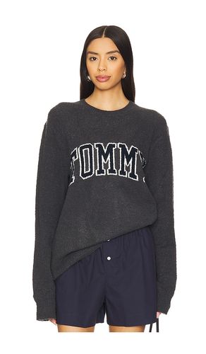 Slim Boucle Varsity Sweater in Grey. - size L (also in M) - Tommy Jeans - Modalova