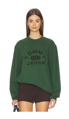 Entry Gym Crew Sweatshirt in Dark Green. - size L (also in M, S) - Tommy Jeans - Modalova