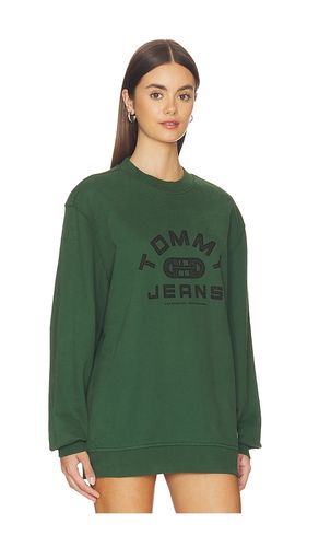 Entry Gym Crew Sweatshirt in Dark Green. - size L (also in M, S) - Tommy Jeans - Modalova