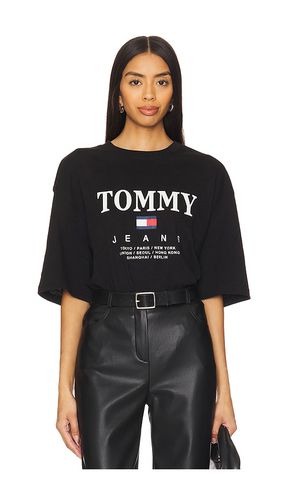 Camiseta twist en color talla L en - Black. Talla L (también en M, S) - Tommy Jeans - Modalova