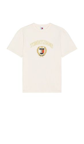 Gold Crest Tee in Cream. - size L (also in M, S, XL/1X) - Tommy Jeans - Modalova