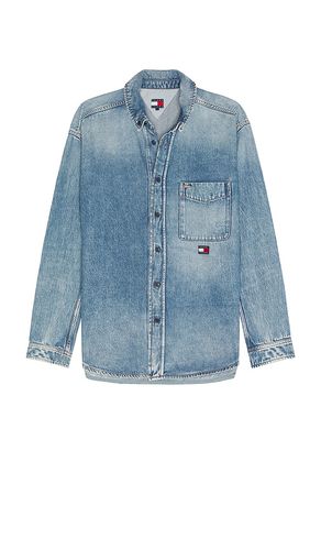 Relaxed Shirt in Blue. - size L (also in M, S) - Tommy Jeans - Modalova