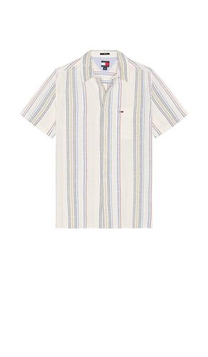 Slub Stripe Shirt in White. - size L (also in M, S, XL/1X) - Tommy Jeans - Modalova