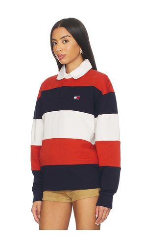 Relaxed Badge Stripe Rugby in ,. Size L. Also in XL/1X - Tommy Jeans - Modalova