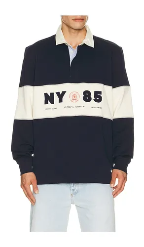 Relaxed Panel Rugby in Blue. - size L (also in M, XL/1X) - Tommy Jeans - Modalova