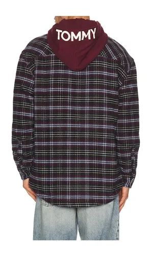 Logo Hooded Overshirt in . Size L. Also in M, S, XL/1X - Tommy Jeans - Modalova