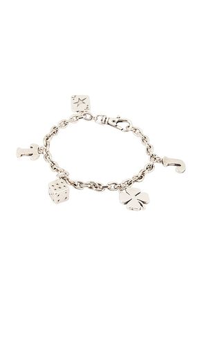 Lucky Charms Bracelet in Metallic Silver. - size 18cm (also in 20cm) - Two Jeys - Modalova