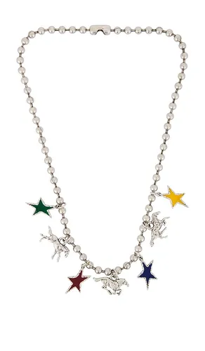 Horses & Stars Ball Chain Necklace in Metallic - Two Jeys - Modalova