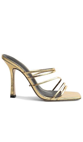 Pantunfla foxie en color oro metálico talla 9 en - Metallic Gold. Talla 9 (también en 8.5, 9.5) - Tony Bianco - Modalova