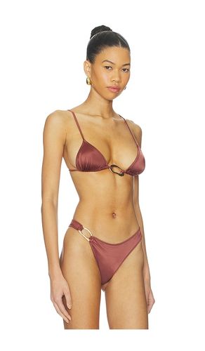 Ona Equator Triangle Bikini Top in Cognac. - size L (also in M, S, XS) - Tropic of C - Modalova