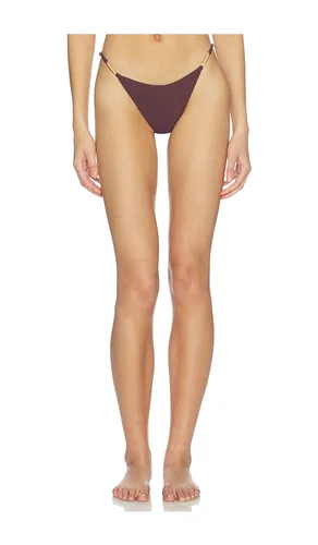 Chain Luna Bikini Bottom in Wine. - size L (also in M, S, XS) - Tropic of C - Modalova