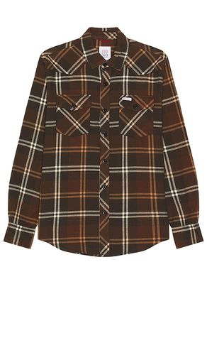 Mountain Plaid Shirt in Brown. - size M (also in S) - TOPO DESIGNS - Modalova