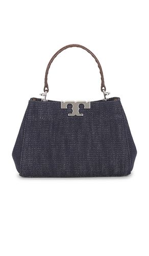Eleanor Denim Mini Satchel Bag in - Tory Burch - Modalova