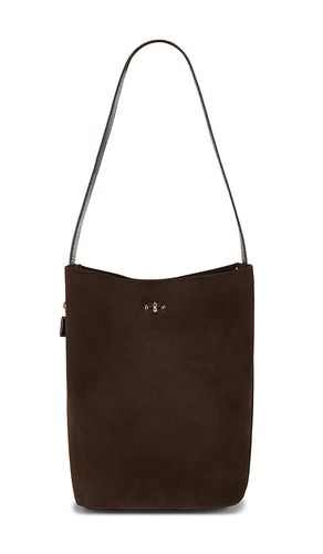 Lock Suede Slim Bucket Bag in - Tory Burch - Modalova