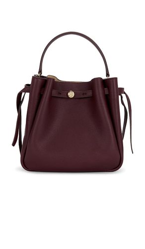 Bolso hebilla romy en color burgundy talla all - Tory Burch - Modalova
