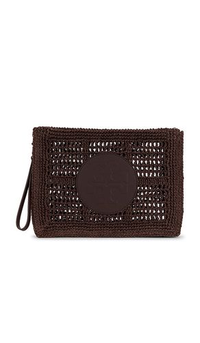 Ella Hand-crocheted Pouch in Brown - Tory Burch - Modalova