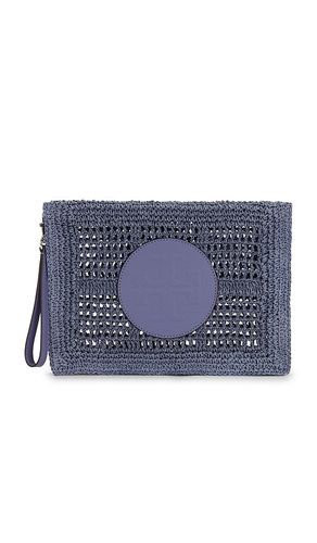Ella Hand Crocheted Pouch in Blue - Tory Burch - Modalova