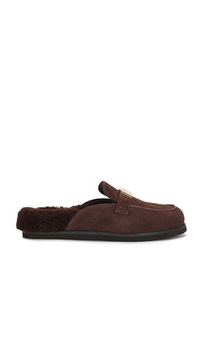 Leelee Shearling Mule in Chocolate. - size 6 (also in 6.5, 7, 7.5, 8, 8.5, 9, 9.5, 10) - Tory Burch - Modalova